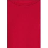 Street One - Studio - Dames Basic Shirt - Rood - Lange Mouwen