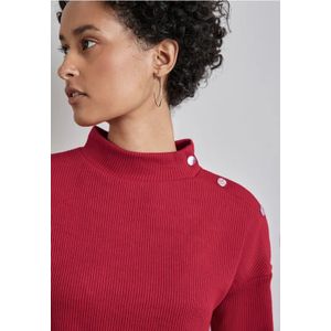 Street One - Gestructureerd Overhemd - Rood - Dames