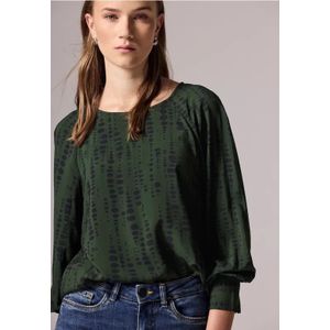 Street One Studio Dames Raglan blouse in Groen, in size: 46