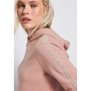 Street One Dames Hoodie met gallon strepen in Roze, in size: 34