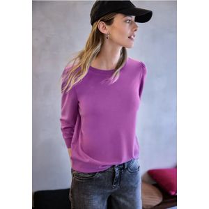 Street One Studio Dames Shirt met rimpels in Pink, in size: 34