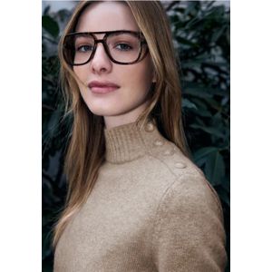 Street One Studio Dames Trui met knoopdetail in Beige, in size: 34