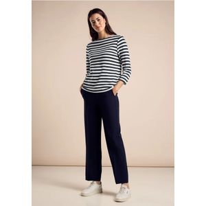 Street One Dames Gestreept overhemd in Blauw, in size: 34