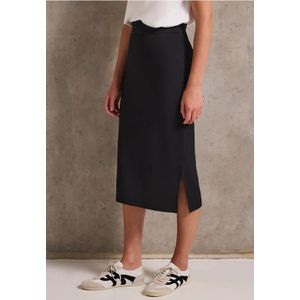 Street One Studio Dames Kokerrok met ribbelstructuur in Zwart, in size: 32