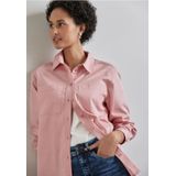 Street One Dames Overhemdblouse met borstzakken in Roze, in size: 34