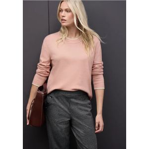 Street One Dames Trui met contrasterende details in Roze, in size: 34