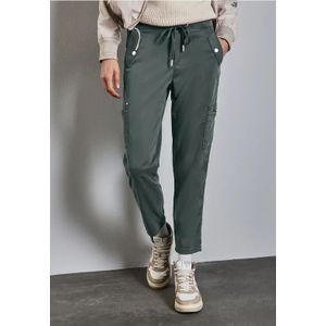 Street One Dames Cargo broek in Groen, in size: 46