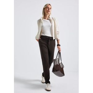 Street One Dames Loose Fit broek in Bruin, in size: 36