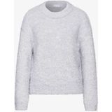 Street One - Studio - Glanzende Trui - Fluffy Silver Mel.