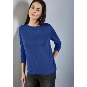 Street One Dames Gebreide trui in Blauw, in size: 34