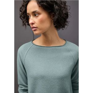 Street One Dames Zacht gemêleerd shirt in Blauw, in size: 34