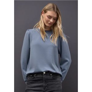 Street One - Silk-Look Shirt - Blauw - Dames