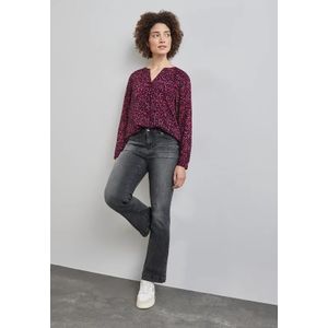 Street One Dames Bedrukte blouse in Pink, in size: 34