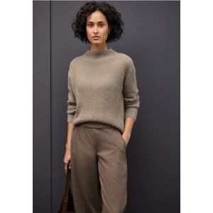 Street One Dames Trui van verengaren in Beige, in size: 38