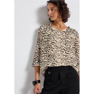 Street One - Gedessineerde Chiffontuniek - Beige