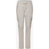 Street One - Loose Fit Broek - Beige - Cargobroeken