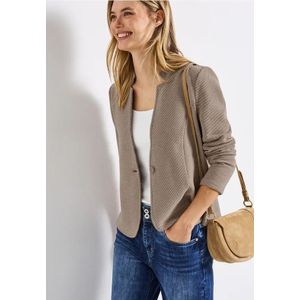 Street One - Jacquard Blazer - Beige - Dames