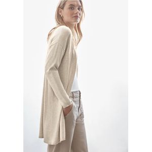 Street One Dames Lang vest in Beige, in size: 34