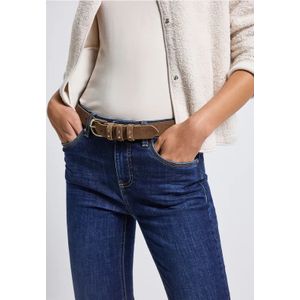 Street One Dames Velorus riem met klinknagels in Bruin, in size: 75