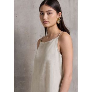 Street One Studio Dames Blousetop met knoopdetail in Beige, in size: 40
