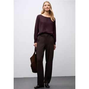 Street One Dames Blouse met gesmokte manchetten in Rood, in size: 34