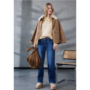 Street One Studio Dames Chenille trui in Beige, in size: 34