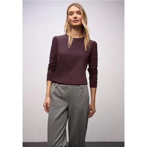 Street One Dames Shirt met rimpels in Rood, in size: 34