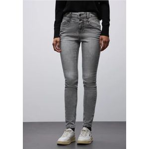 Street One Dames Slim Fit jeans in Grijs, in size: 24