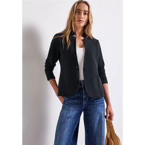 Street One Dames Jacquard blazer in Blauw, in size: 34