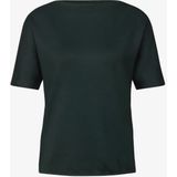 Street One - Dames Shirt - Groen - Met Boothals