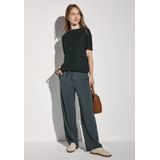 Street One - Dames Shirt - Groen - Met Boothals