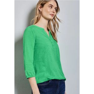 Street One Dames Jersey shirt in Groen, in size: 34