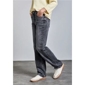 Street One Dames Jeans met rechte pijpen in Grijs, in size: 36