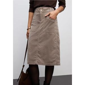 Street One - Corduroy Rok - Bruin - Dames