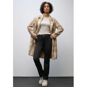 Street One Dames Twill Bootcut broek in Zwart, in size: 32