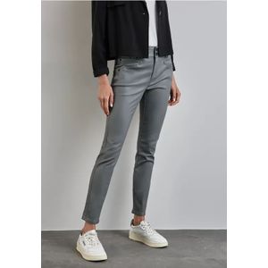 Street One Dames Broek met coating in Grijs, in size: 32