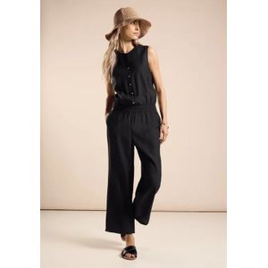 Street One Dames Jumpsuit in effen kleur in Zwart, in size: 42