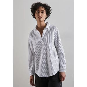 Street One Dames Zakelijke lange blouse in Wit, in size: 34