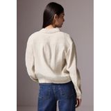 Street One - Studio Shirtkraag Blouse - Light Sunstone Beige - Met Pleat Detail