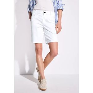 Street One Dames Satijnen bermuda in Wit, in size: 32