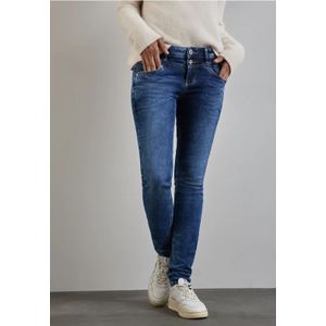 Street One Dames Slanke jeans in Blauw, in size: 24