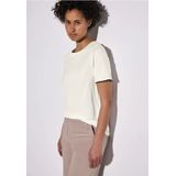 Street One - Shirt - Wit - Katoen-Modaalmix