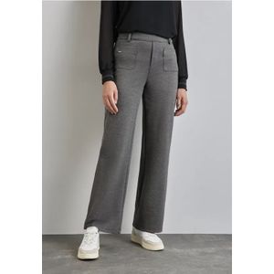 Street One - Voorkant Pocket Straight - Damesbroek - Echo Grey Mel.