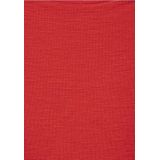 Street One dames structuurshirt, rood (mandarijnrood), 38