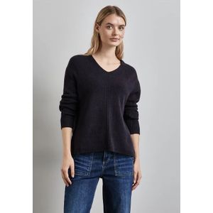 Street One Dames Trui met structuur in Paars, in size: 34