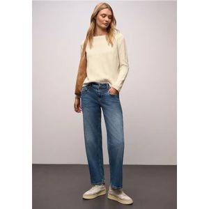 Street One Dames Trui met structuur in Beige, in size: 34