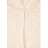 Street One - Dames T-shirt - Capuchon - Fijngebreid - Hoodie-Style - Decoratieve Naad - Trekkoord in de Zoom