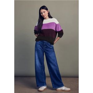 Street One Studio Dames Gestreepte trui van verengaren in Beige, in size: 34