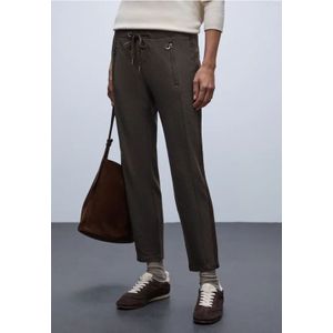 Street One Dames Loose Fit broek met tape in Bruin, in size: 32