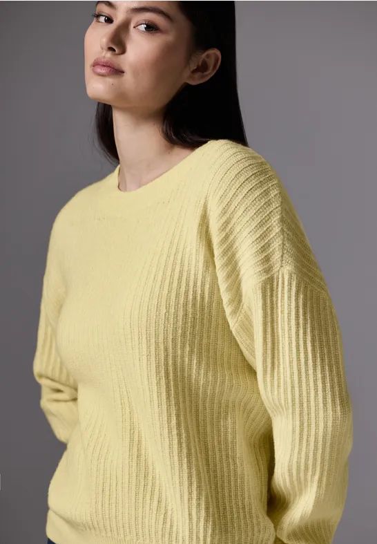 Street One - Studio - Gebreide Trui - Geel